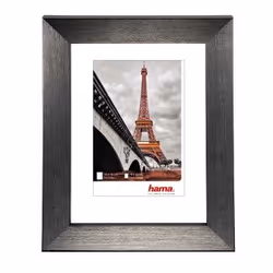Hama Paris, Cornice per foto singola, Vetro, Plastica, Grigio, 7 x 10 cm, 100 mm, 150 mm