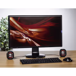 Hama Sonic Mobil 183 Nero, Rosso Cablato 3 W