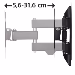 Hama 00118101 Supporto TV a parete 121,9 cm (48") Nero - Vista aggiuntiva 4