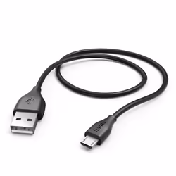 Hama 1.4m, USB2.0-A/USB2.0 Micro-B, 1,4 m, USB A, Micro-USB B, Maschio/Maschio, Nero