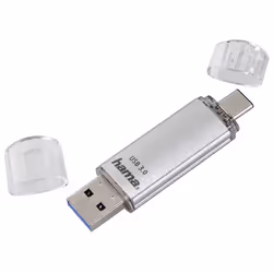 Hama C-Laeta unità flash USB 64 GB USB Type-A / USB Type-C 3.2 Gen 1 (3.1 Gen 1) Argento