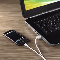 Hama 00173628 cavo USB USB 2.0 1,4 m USB A Micro-USB B Bianco