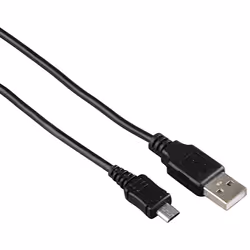 Hama Micro-USB 1m, 1 m, USB A, Micro-USB B, USB 2.0, Maschio/Maschio, Nero