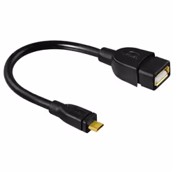 Hama 173892 cavo USB USB 2.0 0,15 m Micro-USB B USB A Nero - Vista aggiuntiva 4