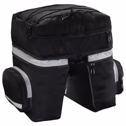 Hama 00178117, Posteriore, Borsa da bicicletta, Poliestere, Nero, 40 L, 470 mm