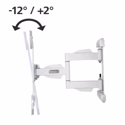 Hama 00118675 Supporto TV a parete 165,1 cm (65") Bianco