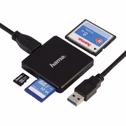 Hama 00124156 lettore di schede USB 3.2 Gen 1 (3.1 Gen 1) Type-A Nero - Vista aggiuntiva 6
