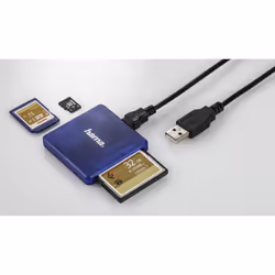 Hama 00124131 lettore di schede USB 2.0 Blu - Vista aggiuntiva 4