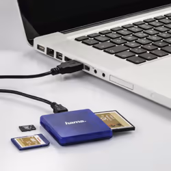 Hama 00124131 lettore di schede USB 2.0 Blu - Vista aggiuntiva 5