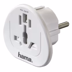 Hama Uni, Tipo A, Tipo B, Tipo G (UK), Tipo I (AU), Tipo J (CH), Tipo L (IT), Bianco