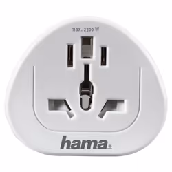 Hama Uni adattatore per presa di corrente Bianco