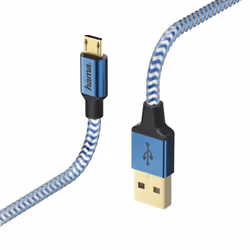 Hama 00178289, 1,5 m, USB A, Micro-USB B, USB 2.0, Maschio/Maschio, Blu