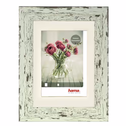 Hama Chalet, Cornice per foto singola, Plastica, Verde, 9 x 13 cm, Rettangolare, Riflettente