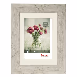 Hama Chalet, Cornice per foto singola, Plastica, Grigio talpa, 20 x 28 cm, Rettangolare, Riflettente