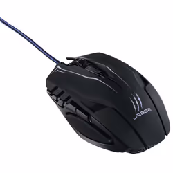 uRage Morph, Mano destra, Ottico, USB tipo A, 2400 DPI, Nero