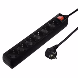 Hama 137266 prolunghe e multiple 6 presa(e) AC Interno Nero - Vista aggiuntiva 3