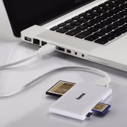 Hama 00181017 lettore di schede USB 3.2 Gen 1 (3.1 Gen 1) Bianco - Vista aggiuntiva 4