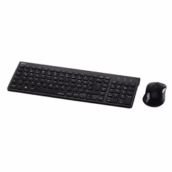 Hama Trento, Full-size (100%), Wireless, RF Wireless, QWERTZ, Nero, Mouse incluso