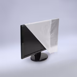 Hama 00113817 protezione antipolvere Copertura antipolvere per PC a schermo piatto Trasparente - Vista aggiuntiva 4