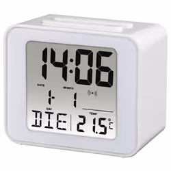 Hama Cube, Sveglia digitale, Bianco, Micro AAA, 70 mm, 60 mm, 40 mm