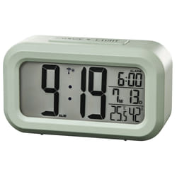 Hama Orologio sveglia da viaggio "RC-660", termometro, igrometro, verde