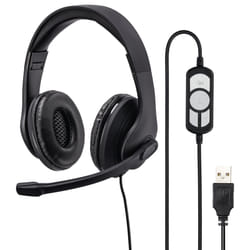 Hama HS-USB300 Auricolare Cablato A Padiglione Gaming USB tipo A Nero