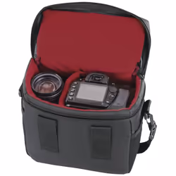 Hama Borsa per fotocamera Valletta 140, (22x11,5x20,5 cm), Nero, Custodia compatta, Ogni marca, Tracolla, Nero