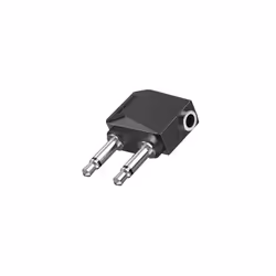 Hama 00205192, 2 x 3.5mm, 3.5mm, Nero, Argento