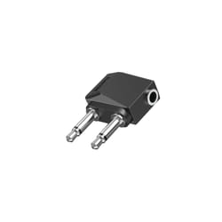 Hama 00205192 adattatore per inversione del genere dei cavi 2 x 3.5mm 3.5mm Nero, Argento