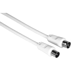 Hama 00205029 cavo coassiale 3 m Bianco