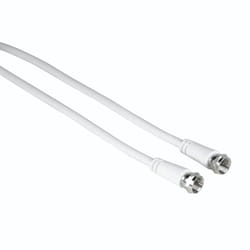 Hama 00205037 cavo coassiale 1,5 m F Bianco