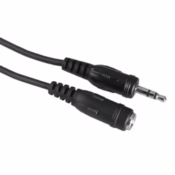 Hama 00205105, 3.5mm, Maschio, 3.5mm, Femmina, 5 m, Nero