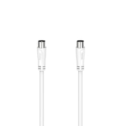 Hama 00205049 cavo coassiale 10 m Bianco