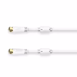 Hama 00205251 cavo coassiale 1,5 m F Bianco