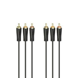 Hama Cavo 3x RCA M / 3x RCA M, 3 metri, connettori dorati