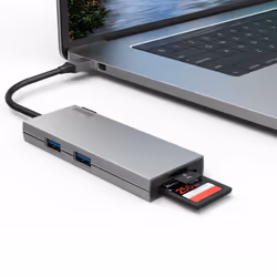 Hama 00200110 replicatore di porte e docking station per laptop USB 3.2 Gen 1 (3.1 Gen 1) Type-C Grigio - Vista aggiuntiva 6