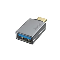 Hama 00200300 adattatore per inversione del genere dei cavi USB Type-A USB tipo-C Grigio