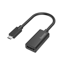 Hama 00200314 cavo e adattatore video USB tipo-C DisplayPort Nero