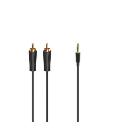 Hama 00205261 cavo audio 3 m 2 x RCA 3.5mm Nero