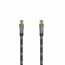 Hama 00205073, 10 m, Coassiale, Coassiale, Nero, Grigio