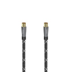 Hama 00205073 cavo coassiale 10 m Nero, Grigio