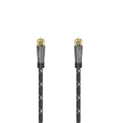 Hama 00205079 cavo coassiale 5 m F Nero, Grigio