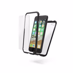 Hama Magnetic+Glass+Display Glass custodia per cellulare 11,9 cm (4.7") Cover Nero, Trasparente