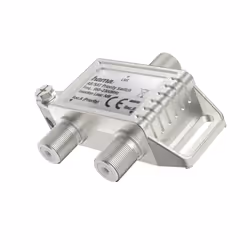 Hama 00205232, Splitter per cavo, 75 Ω, Argento, Metallo, 20 dB, F