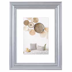 Hama Lobby, Cornice per foto singola, Vetro, Polistirene (PS), Argento, Tavolo, Parete, 20 x 28 cm, Rettangolare