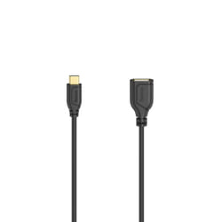 Hama Flexi-Slim cavo USB USB 2.0 0,15 m USB C USB A Nero