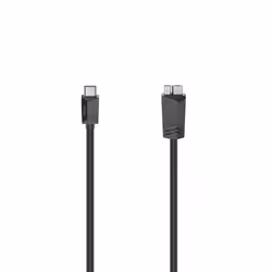 Hama 00200654, 0,25 m, USB C, Micro-USB A, USB 3.2 Gen 1 (3.1 Gen 1), 5 Gbit/s, Nero