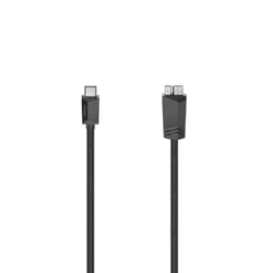 Hama 00200654 cavo USB USB 3.2 Gen 1 (3.1 Gen 1) 0,25 m USB C Micro-USB A Nero