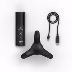 uRage Stream 750 HD Illuminated Nero Microfono da tavolo