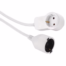 Hama Powerplug, 3 m, Interno, Bianco, 2 presa(e) AC, 1 pz